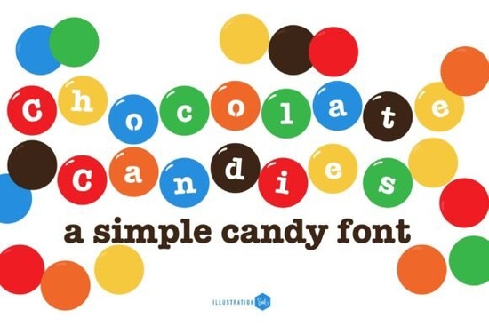 Chocolate Candies Family Font